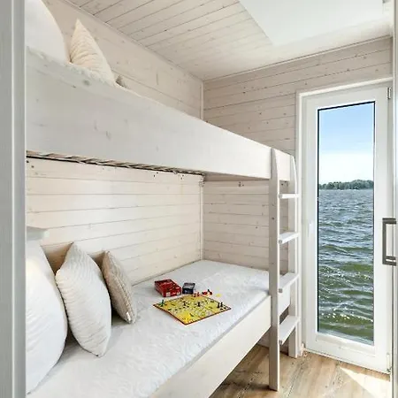 Hausboot Gluecksmomente Mit Dachterrasse In Schleswig Am Ostseefjord Schlei Exterior photo